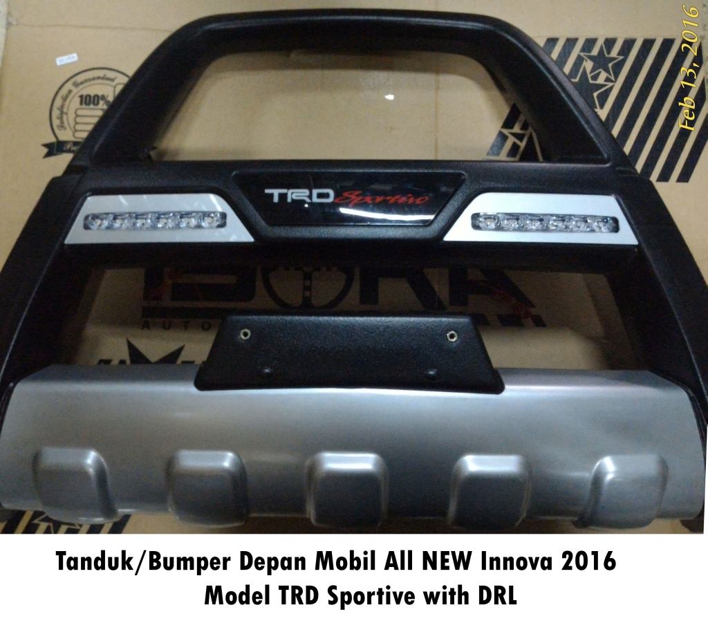 jual tanduk bumper depan all new innova 2016 model trd sportivo with drl tanduk depan jual tanduk bumper depan all new innova 2016 model trd sportivo with drl tanduk depan